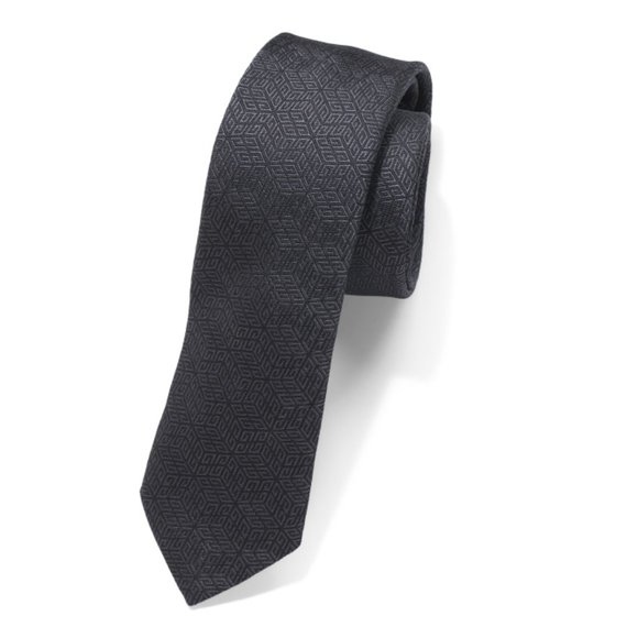 GIVENCHY Black Made In Italy Silk Designer Tie